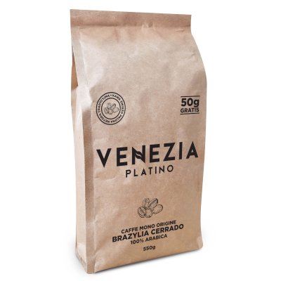 Kawa ziarnista Świeżo palona Venezia Platino 550g