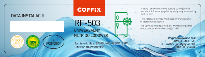 Filtr do lodówki Samsung zamiennik – Coffix RF503